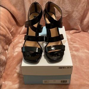 Women’s black patten platform Sandals